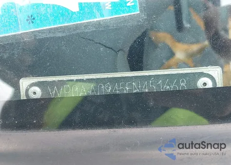 1985 Porsche 944 из США, поврежденный, VIN WP0AA0945FN451668